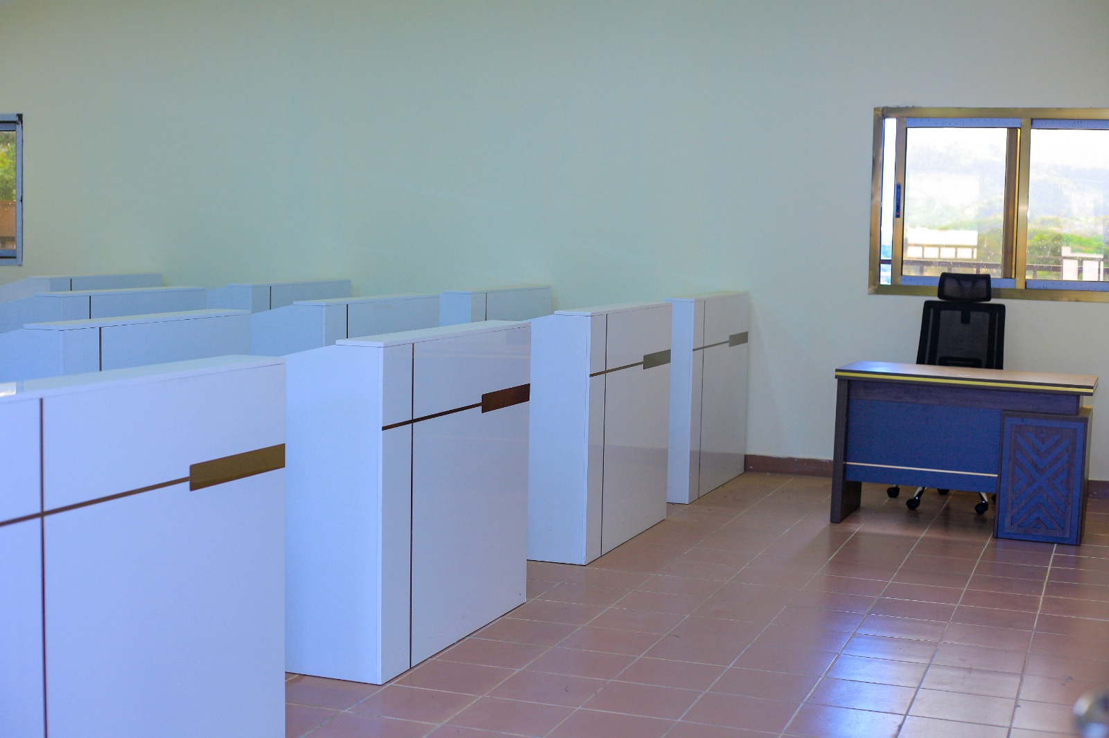 Salle de pratique pour réceptionnistes